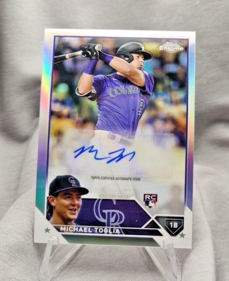 Michael Toglia - ROOKIE AUTO - #279/499 - REFRACTOR - RC 2023 Topps Chrome AC-MT