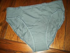 NWT VICTORIA'S SECRET COTTON HI-CUT BRIEF PANTIES 313861 GREY L