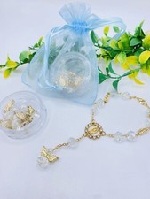 12pcs Baptism Party Favors/First Communion Favors Bracelets Bautizo FREE BAGS