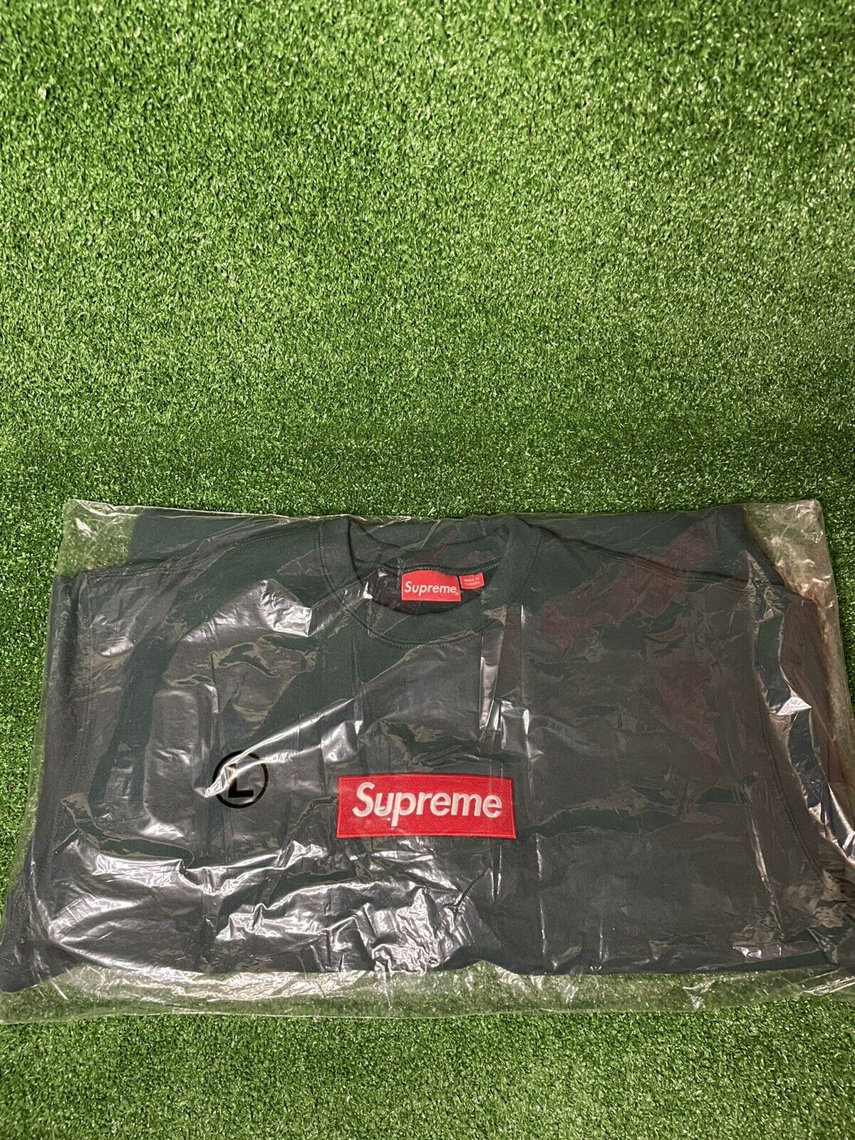 Supreme Box Logo Crewneck Dark Pine