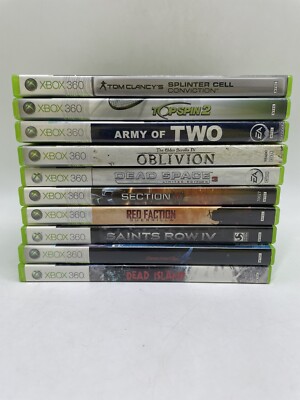 Xbox 360 Game Lot (Section 8, Saints Row, Red Faction, Dead Space, Oblivion...)