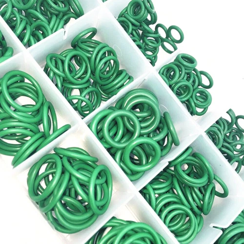530Pcs Green Rubber O-Ring Washer Seal Assortment Set Kit Gasket HNBR A/C System - Picture 7 of 8