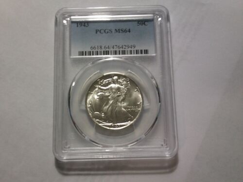 1943-P Walking Liberty Half Dollar In PCGS MS-64 - Picture 1 of 3