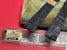 JB Champion USA rare leather 1960s Bulova Accutron size 11/16 vintage watch band