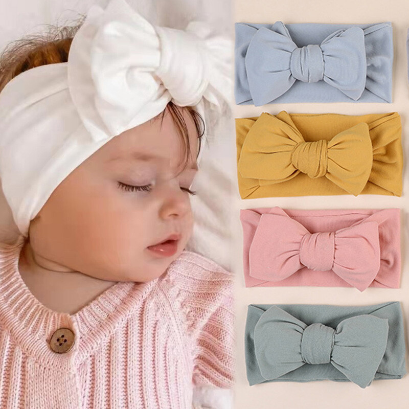 Cute Baby Rabbit Headband Elastic Bowknot Hair Band Girls  display picture 3