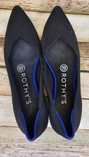 Rothy  s The Point In Black W6 Women  s Flats Shoes