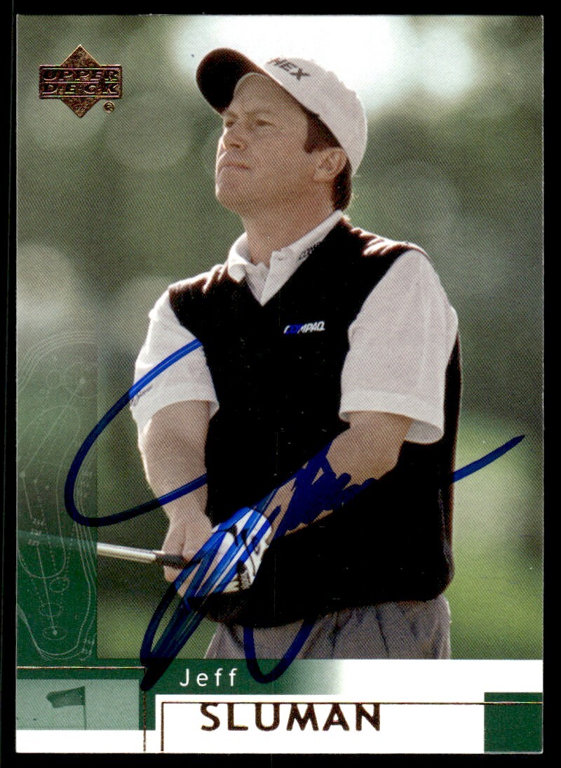 2002 Upper Deck Golf Jeff Sluman Auto #28 Signed