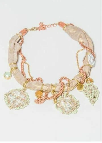 Modeschmuck-Halsketten & -Anhänger aus Messing Strasssteinen