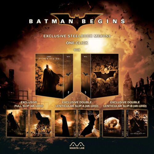 Batman Begins One Click Steelbook Boxset 4K UHD Blu-ray Manta Lab Collectong - Picture 7 of 10