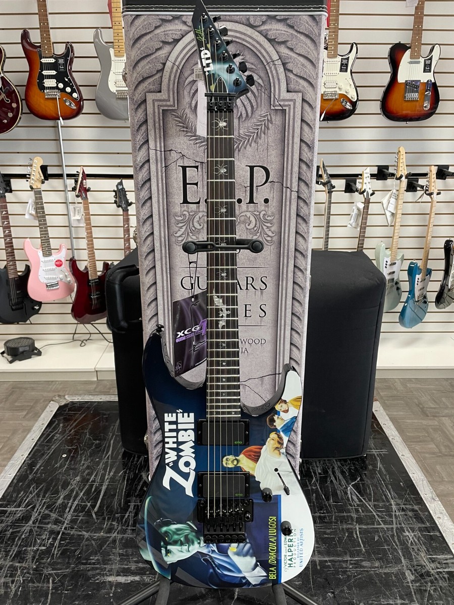ESP LTD KH-WZ Kirk Hammett White Zombie Electric Guitar with ESP LTD KH-WZ Kirk Hammett White Zombie Electric Guitar with
