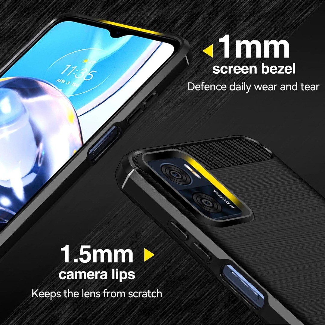 Custodia Motorola G05 &amp; E15 Con Anello E Vetro Temperato &ndash; Pixfab Antiurto &ndash; Vari Colori