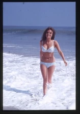 Jacqueline Bisset 1960's Bikini Glamour Photo Shoot Original 35mm Transparency 