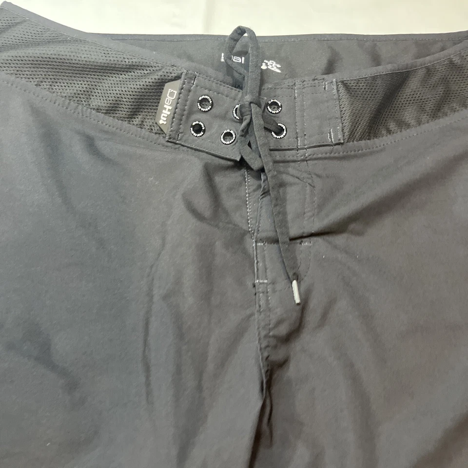 Da Hui Hawaii SURF Pantalones Cortos Natación HOMBRE 34 Negro Blanco Bolsillo Gancho Lazo Cierre de Encaje Foto 3 de 4