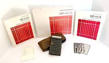 Hewlett Packard Hp 41cx Calculator Complete Set - Extremely Rare Blank Nut