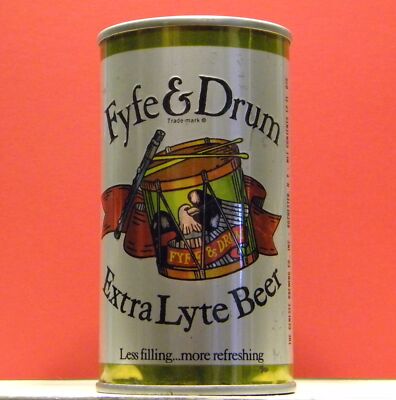 Fyfe & Drum Beer S/S 12 oz Can Extra Lyte on front of Can Rochester NY 19M BO 1+