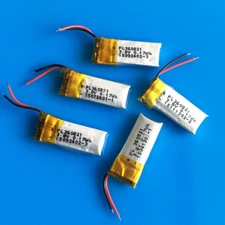 5 pcs 3.7v Li Po Polymer Rechargeable Battery 50mAh For MP3 GPS Earphone 360821