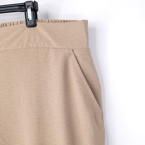 Nine West Pants Womens 2X Plus Cropped Wide Leg Wide Leg Beige Dress - Picture 5 of 10