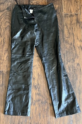 Vtg Cache Leather Pants Women's Size 6 