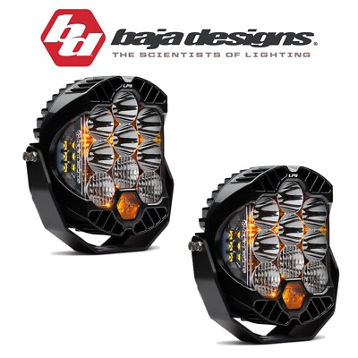 Baja Designs (2) LP9 Pro Clear Driving/Combo 5000K LED Light Pods 11,025 Lumens