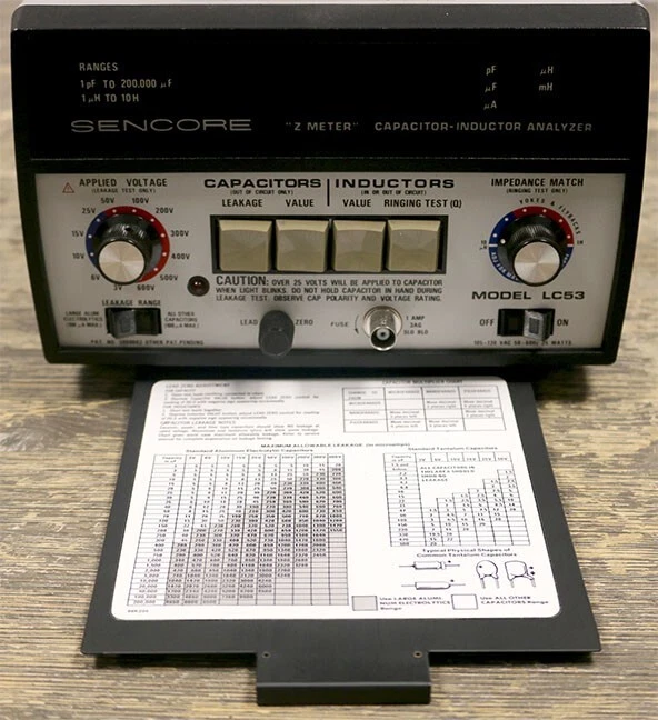 Sencore LC53 Z Meter Capacitor Capacitance Inductor Inductance Analyzer - Image 3 of 3