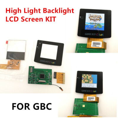 High Light Backlight LCD Screen Kit For Nintendo Game Boy Color GBC Console