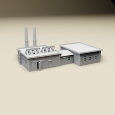 Industrial Power Plant | 28mm or 20mm Scale Urban WWII tabletop wargaming