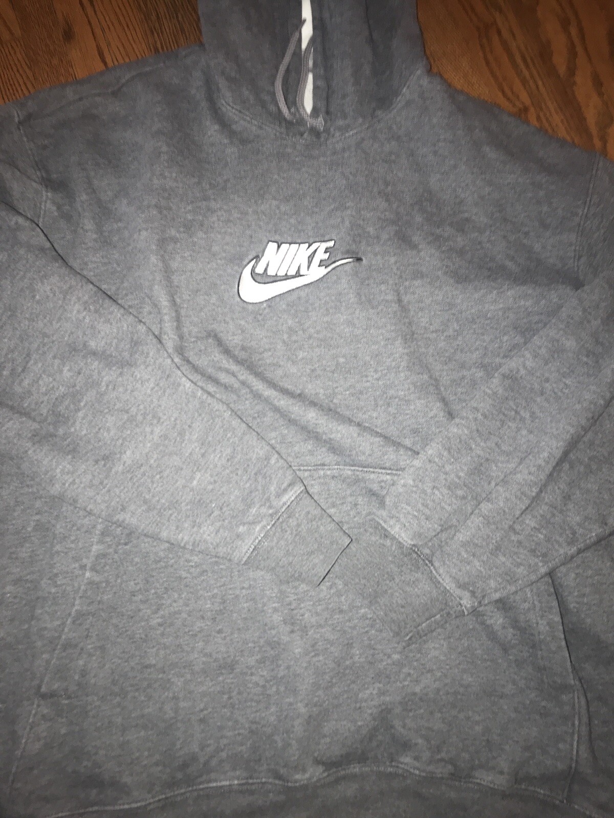 NIKE Hooded Sweatshirt Men’s XL/TG VINTAGE Sewn Logo Rare Hoodie