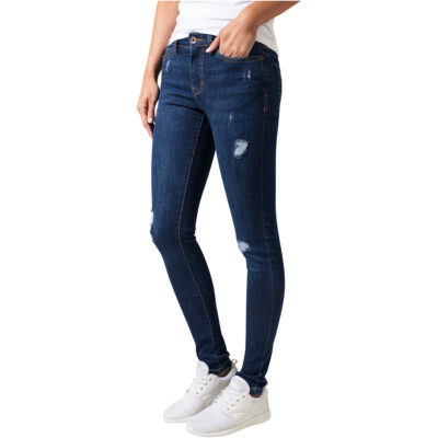 Urban Classics Ladies Ripped Denim Pants Damen Jeans Hosen Freizeit Distressed