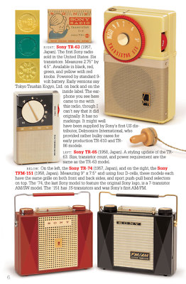 Collectible SONY transistor radios - all 126 vintage models