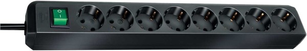 Brennenstuhl Eco-Line Steckdosenleiste Mit Schalter Steckerleist 8-Fach 3M Kabel-image