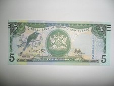 2006 TRINIDAD AND TOBAGO 5 DOLLAR BANKNOTE FDS