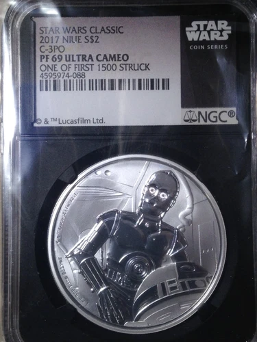 2017 Black Core NGC PF69 Niue Disney Star Wars Classic C-3PO