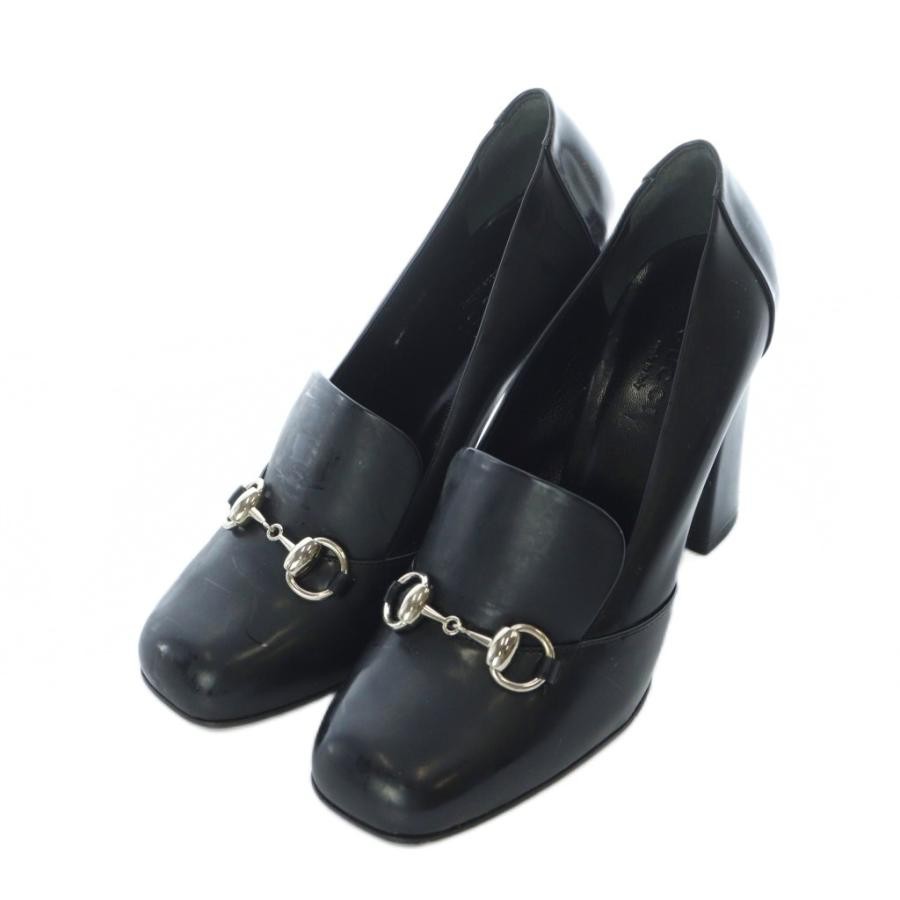 GUCCI Pumps Heel Horsebit Leather Black EU35.5/US5.5 113336c thumbnail 10