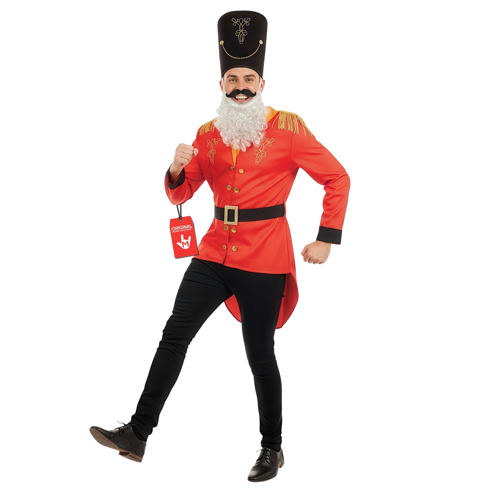 Divertido Disfraz Cascanueces Cabaña Adulto, Disfraz de Soldado Cascanueces, Elegante Navidad