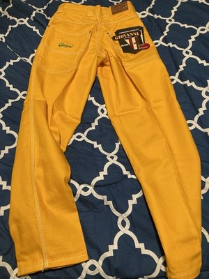 Vintage Y2K Giovanni Jeans Mens Size 30x32 Gold Denim Relaxed