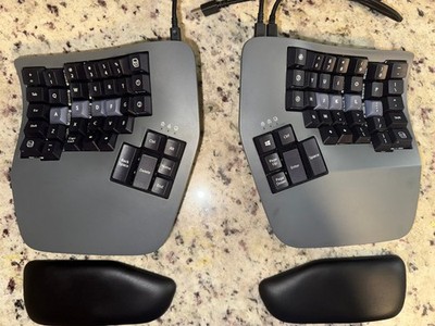 Kinesis Advantage360 SmartSet USB (KB360-GBR) w/ Palm Pads - Used