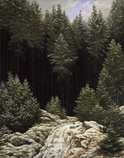 Caspar Friedrich Early Snow 1828 17"x 22" Archival Art Print