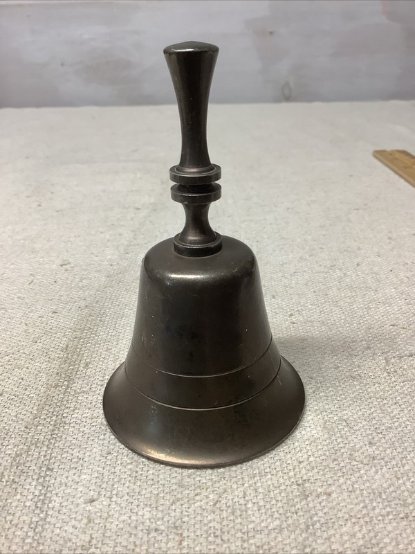 Vintage Brass Hand Bell with Thin Handle India