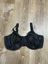 Wacoal Bra 38G Visual Effects Minimizer 857210 Black EUC