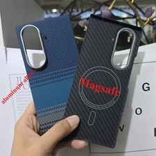 Real Fiber Magnetic Case For Samsung Galaxy Z Fold 7 Carbon Fiber Magsafe Cover