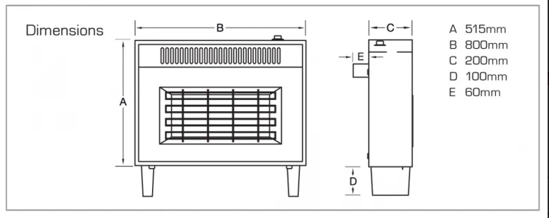 Flavel Misermatic Deluxe Gas Fire Medium Oak FORMN0EN - Image 3 of 3