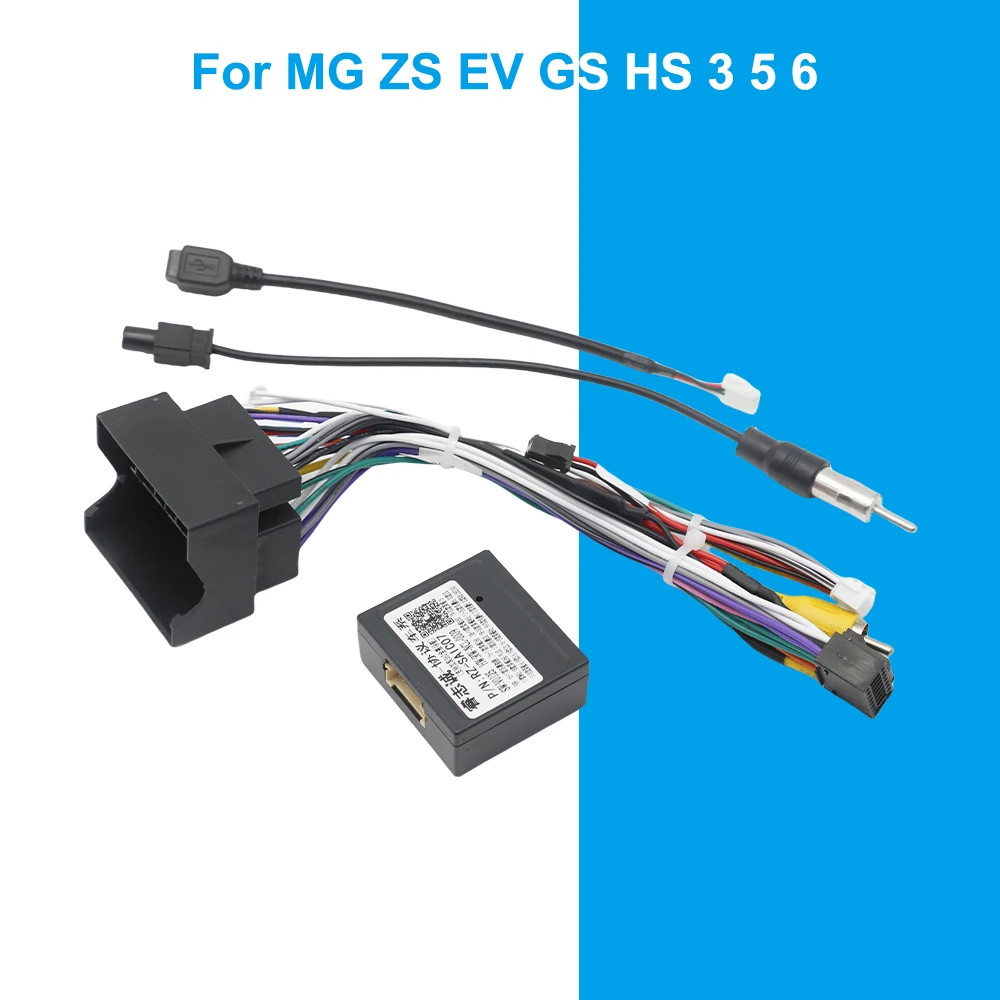 16 Pin Car Android Radio Cable Canbus Adapter for MG ZS EV GS HS 3
