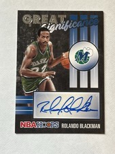 2020 Panini Nba Hoops Rolando Blackman Great Significance Auto Dallas Mavericks