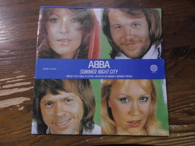 ABBA  HUNGARY PEPITA 7'': SUMMER NIGHT CITY/MEDLEY (SPSK 70334)