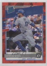 2020 Donruss Optic Rated Rookies FOTL Red Cracked Ice Prizm 6/7 Edwin Rios 10ea