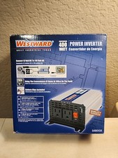 Westward 400 watt DC to AC POWER INVERTER 2 110V Outlets with Battery Clips