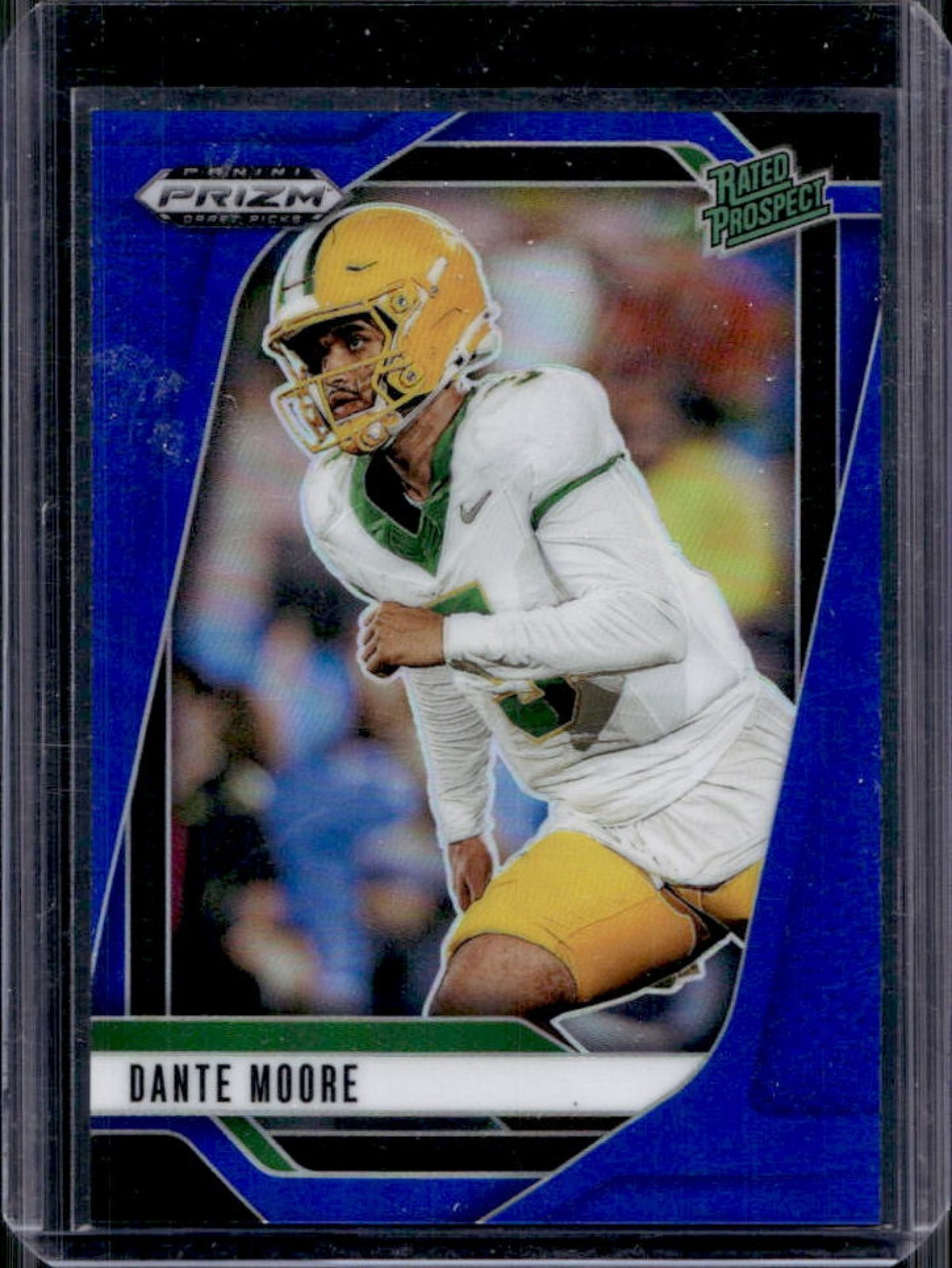 2025 Panini Prizm Draft Picks Dante Moore Blue Rated Prospect #/249 Ducks