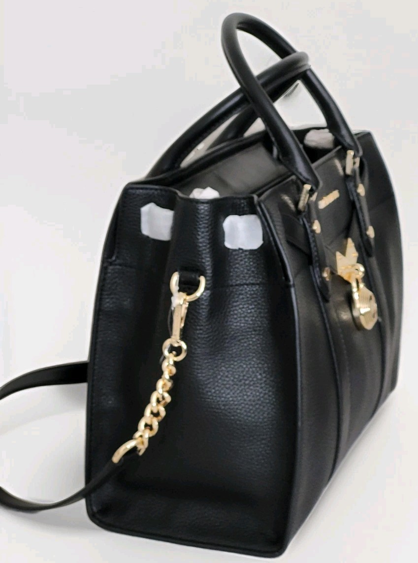 🌞MICHAEL KORS HAMILTON NOUVEAU BLACK LARGE SATCHEL BAG &/OR LEATHER WALLET🌺NWT image 9