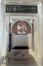 2024 Panini National Treasures Collegiate  Spencer Rattler 25 /49 (MEM, RC)