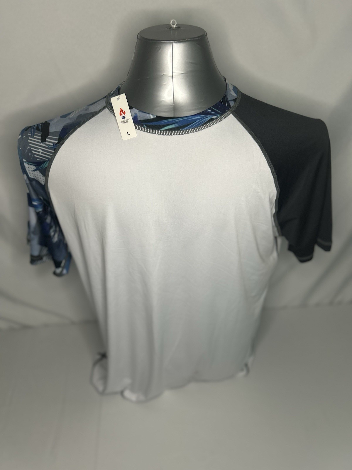 Liberty Imports Men's  Loose Fit Rash Guard Large  (A2)